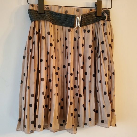 COSTA BLANCA | Polka Dot Pleated  Skirt - Picture 1 of 5